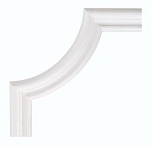 Decorative corner for moldings (14.5 x 14.5 x 1.5 cm)