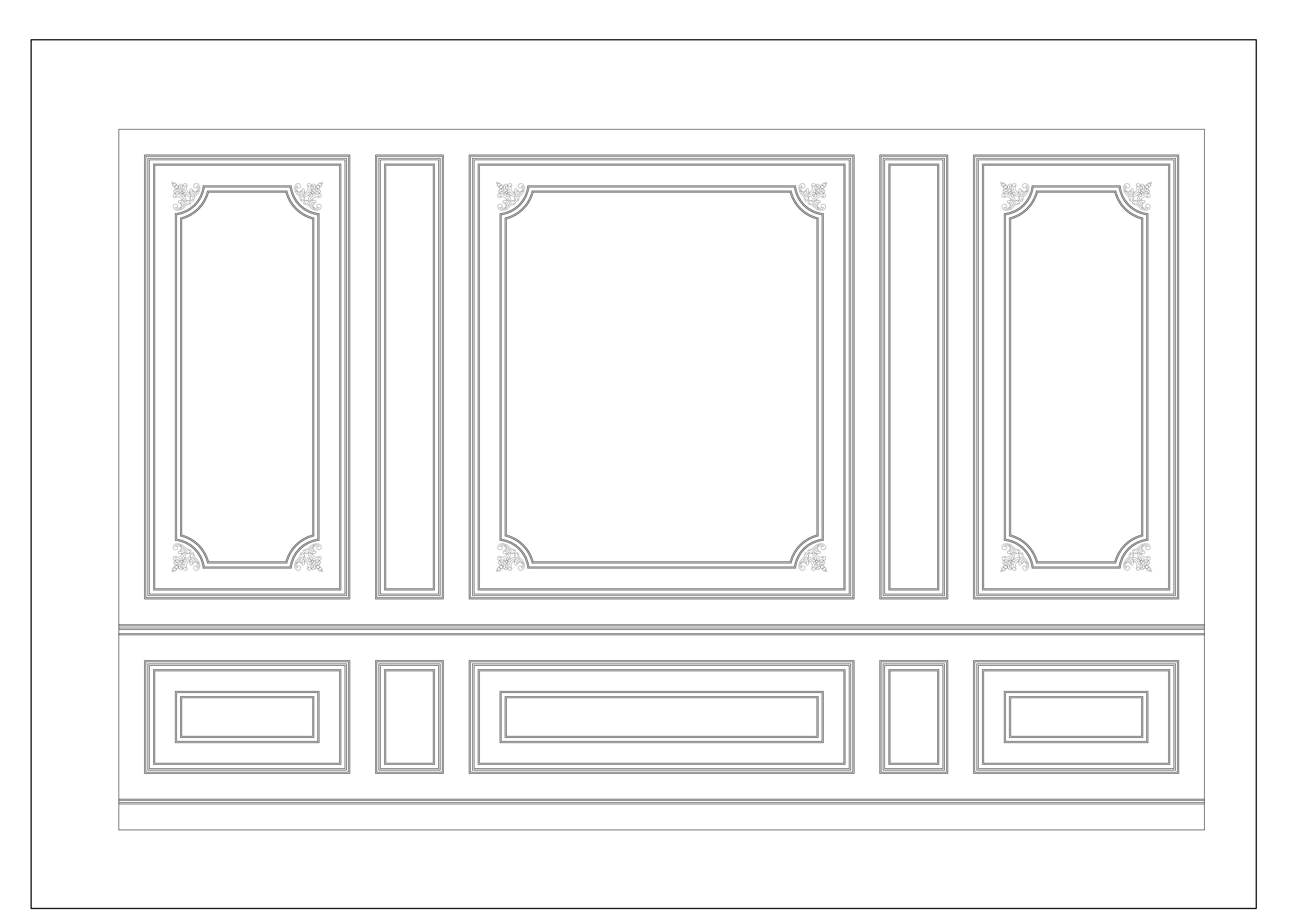 Techninių brėžinių 2D sukūrimas 1 sienai/1 lubos Advanced level