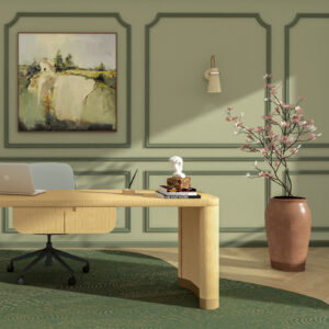Classic wall decor 3D visualization service