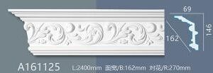 Juosta kampinė luboms ir sienoms su ornamentu14,6 x 6,9 x 240 cm