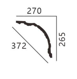 Big ornamented crown molding CN-3056